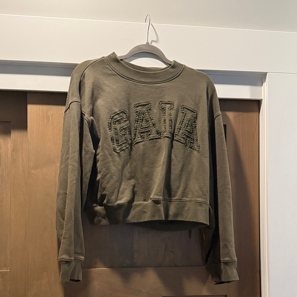 Cult Gaia x GAP Olive Green Sweatshirt
